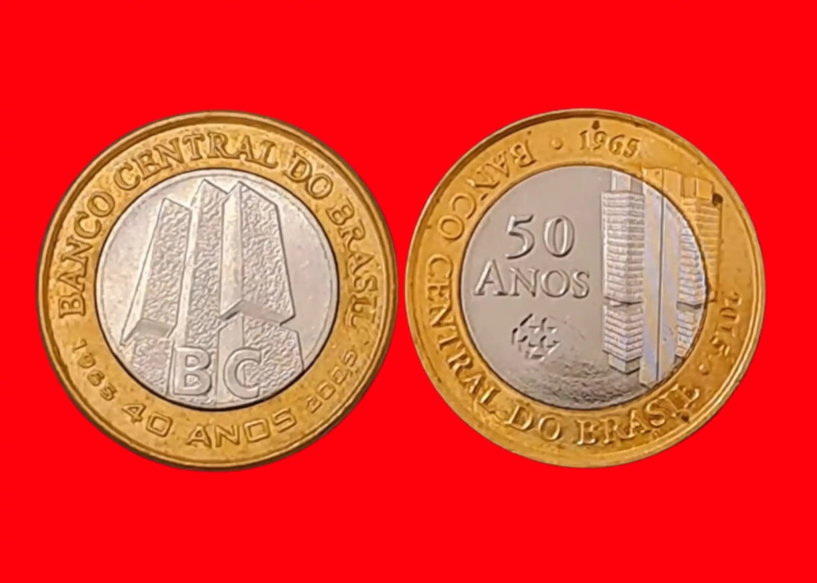 moeda 50 anos do Banco Central