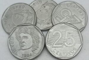 moeda antiga 25 centavos